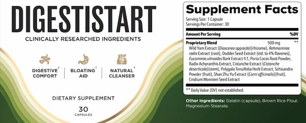 DigestiStart Supplement Facts