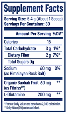Native Fiber Baobab Powder Supplement Facts